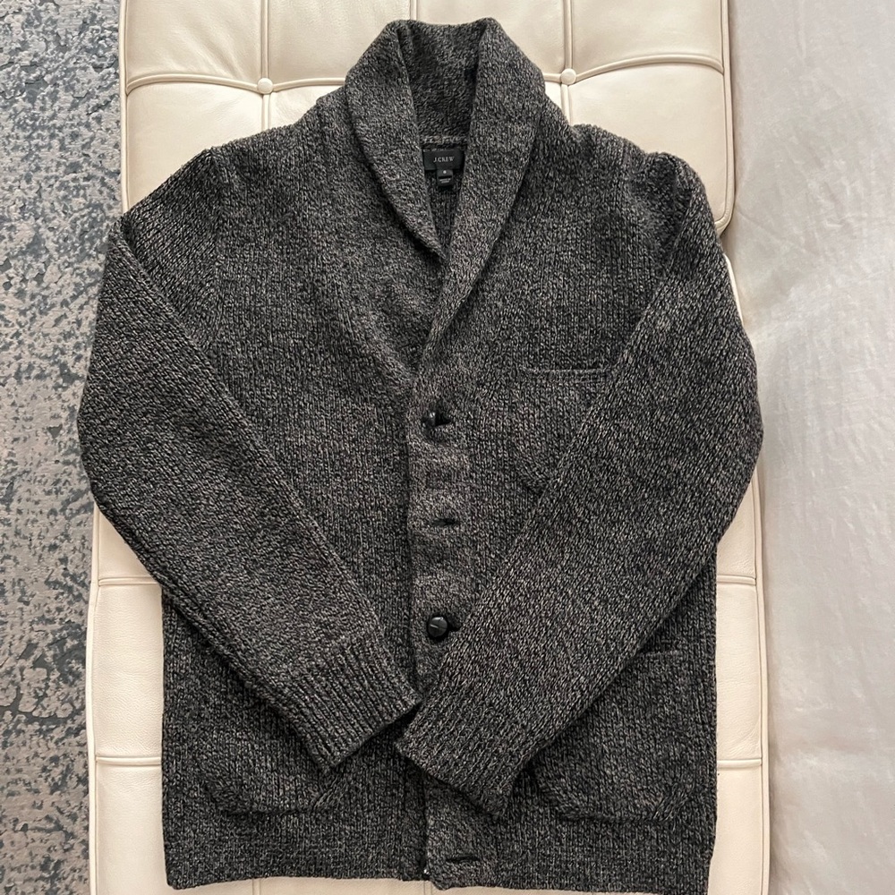 JCrew Wool Shawl Sweater